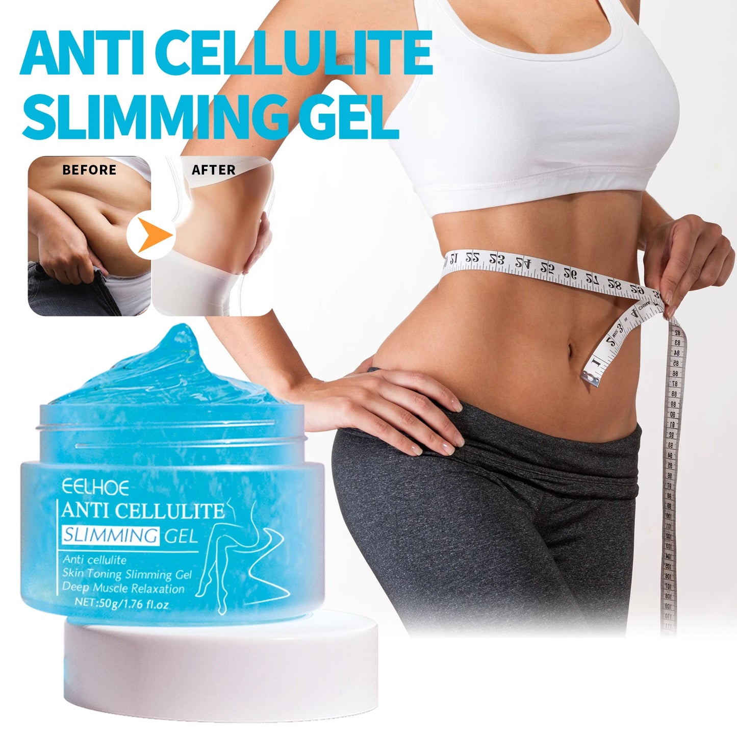 EELHOE Body Sculpting Gel Tummy Tuck Body Sculpting Firming Massage Big Belly Thigh Muscle Slacker Slimming Gel